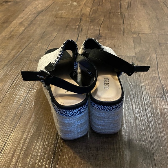 Just Fab Life On The Wedge Platform Espadrille, Size 7.5 - Picture 6 of 6